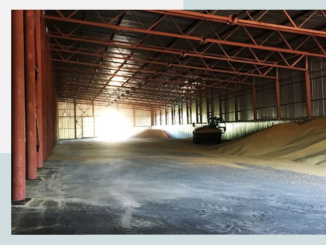 Строительство зернохранилищ в Канаше