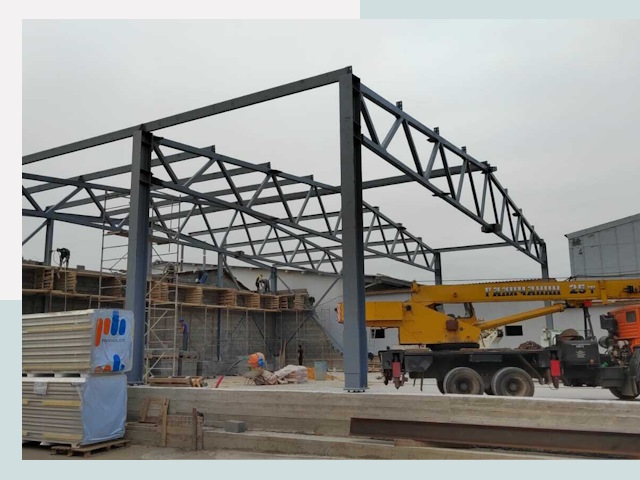 Строительство цехов в Канаше