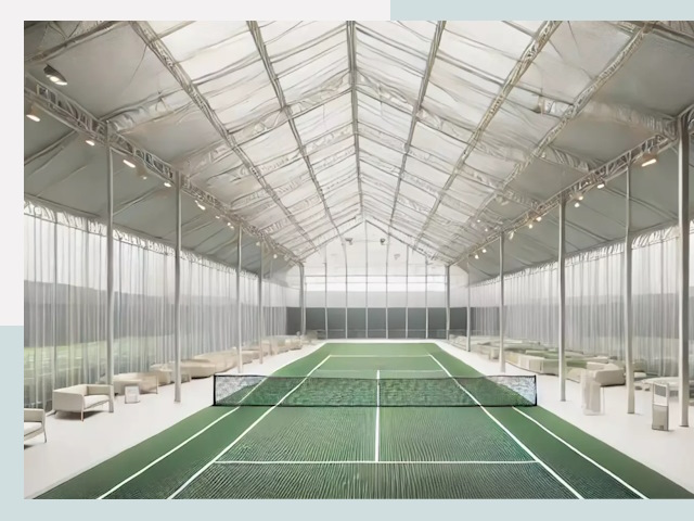 Строительство теннисных кортов в Канаше