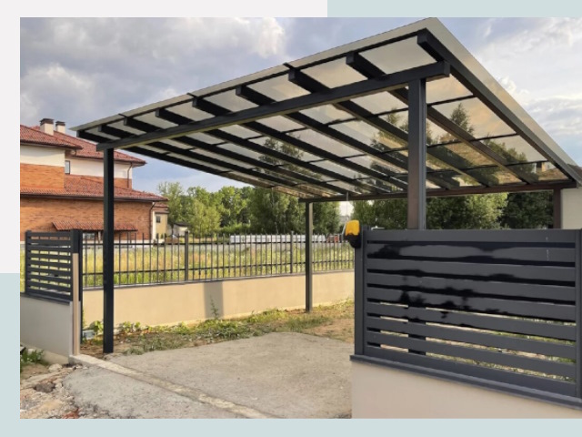 Металлические навесы в Канаш от 616 руб. за м²