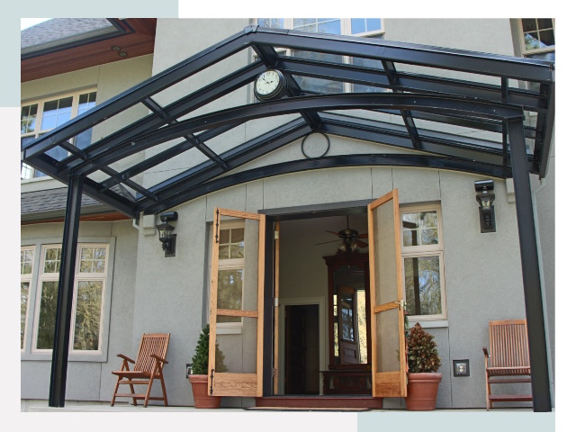 Козырьки металлические в Канаше