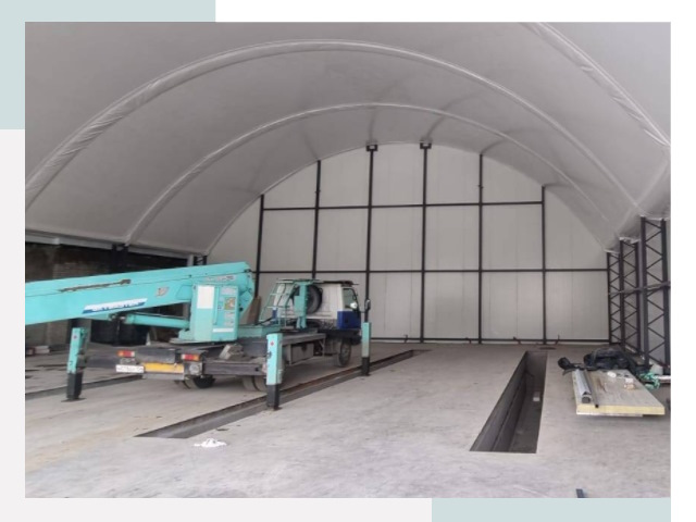 Внутреннее оснащение ангаров в Канаше