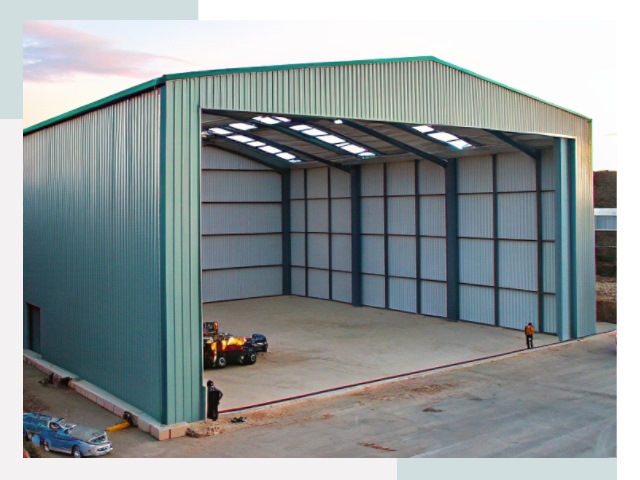 Строительство ангаров в Канаше